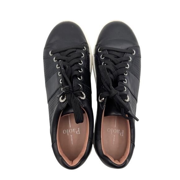 Linea Paolo Jett Platform Sneaker Shoes Lace-Up Women's Black Size US6M EU37 - Picture 6 of 10